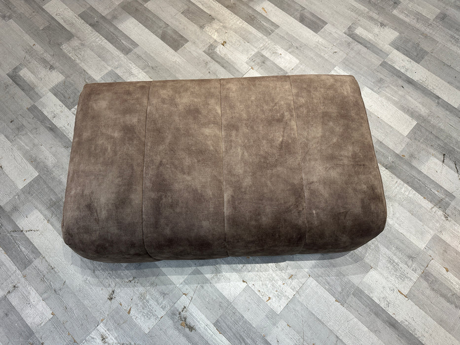 Emperor Bench Footstool - Fabric - Lucerne Espresso All Over