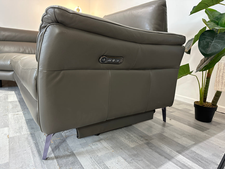 Missouri 1 Corner 3 Seater - Power Recliner Power Headrest - Storm