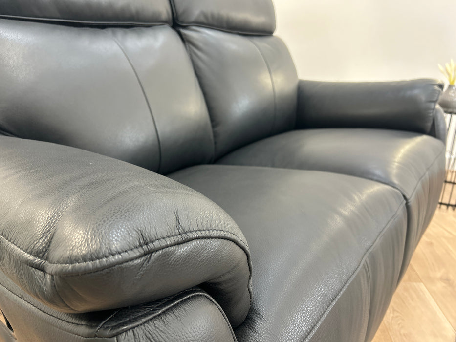 Parker 2 Seater - Jet Black - Manual Recliner