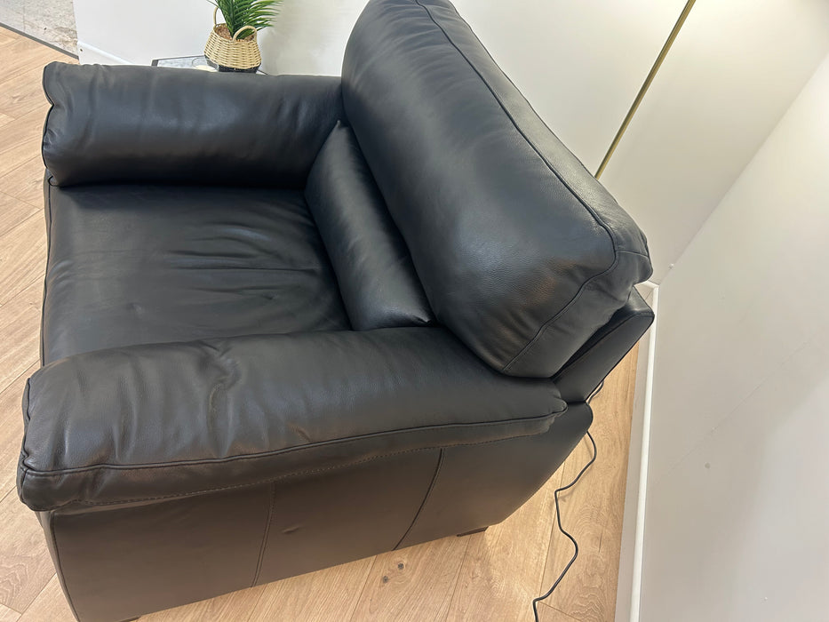 Santino - Leather Chair - Hampshire Black