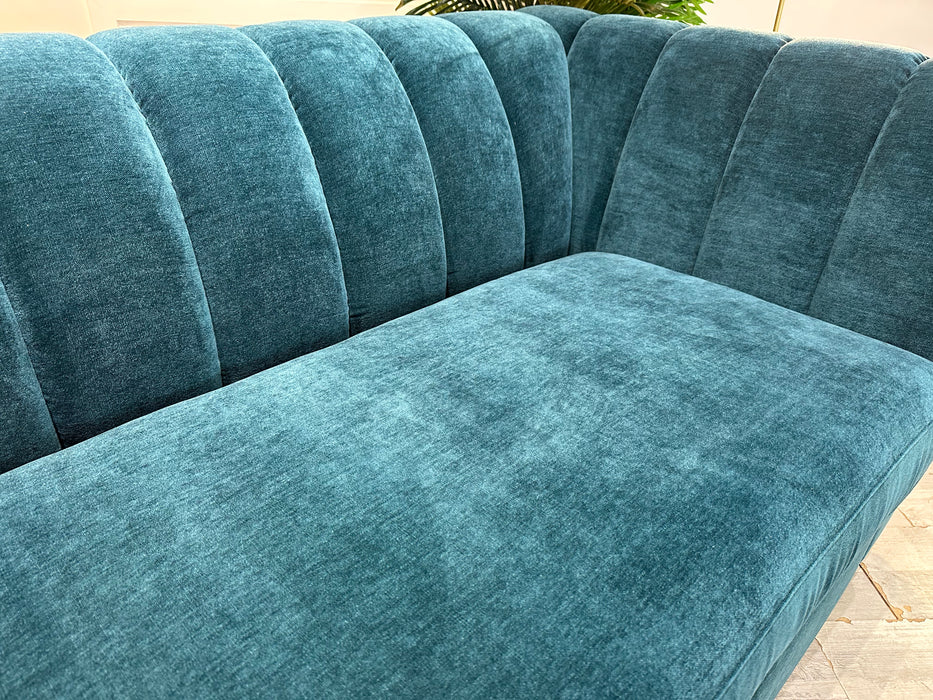 Downtown 4 Seat Split - Fabric Sofa - Aston Teal All Over