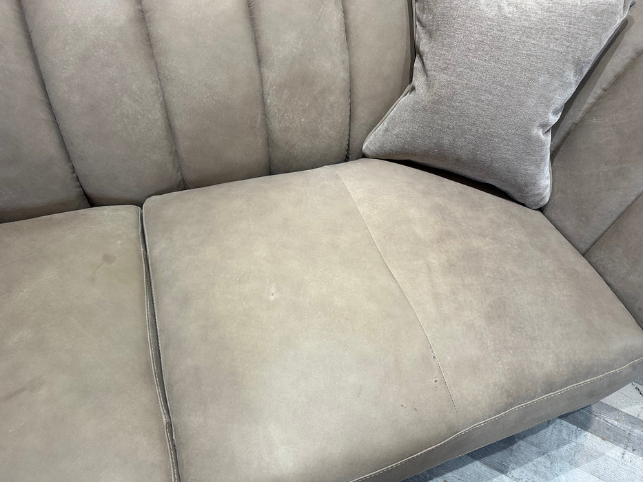 Downtown 3 Seater - Leather Character Leather Taupe Mix