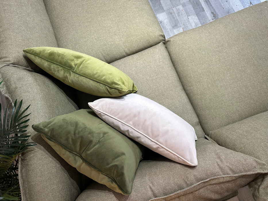 Gaia 3 Corner 1.5 Terminal - Fabric Sofa - Buckingham Olive Mix