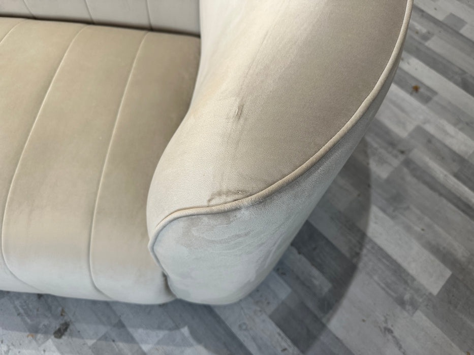 Fitzrovia 2 Seater - Velvet Stone Mix With Trim