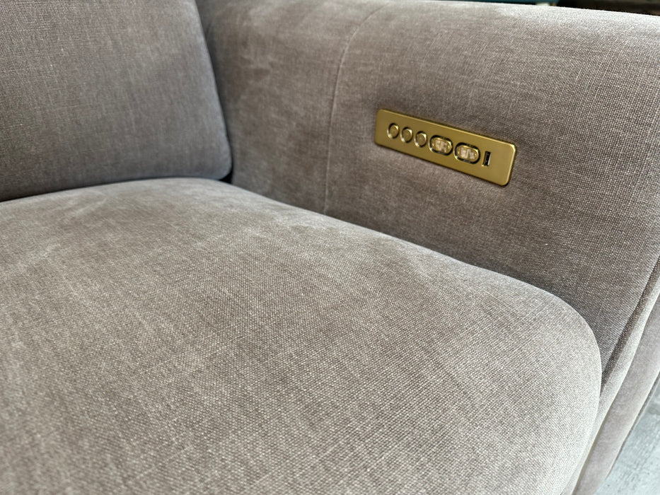 Kingsbridge 3 Corner 3 - Relaxed Chenille Nutmeg - Power Recliner