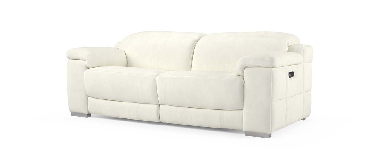 Sofology The Laurence 3 Seater Fabric Recliner Sofa in Lifestyle Textured Beige