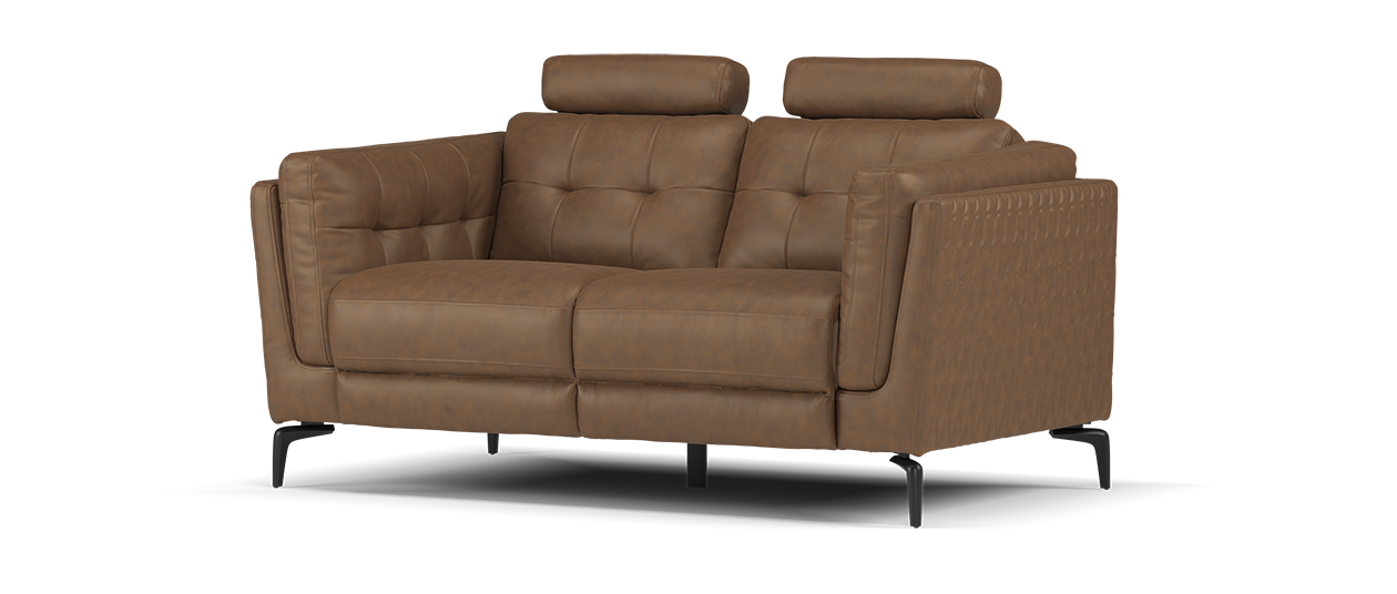 Sofology The Muse Leather Recliner 2 Seater in Espresso