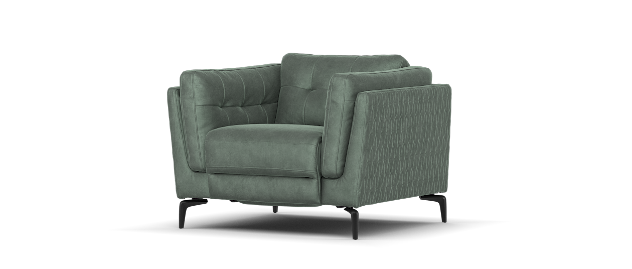 Sofology Muse Fabric Chair in Mineral Green