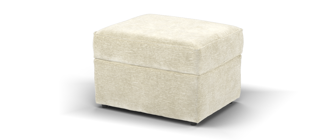 Sofology Mayfair Fabric Storage Footstool in Natural All Over