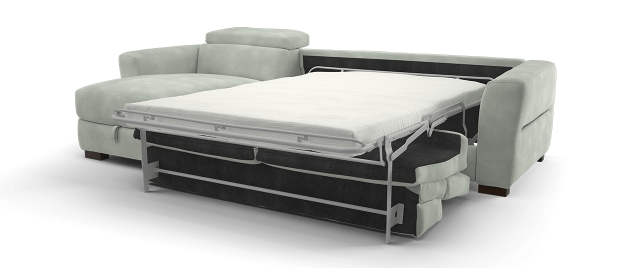 Sofology Metropolitan Fabric Bed Storage Chaise 4 in Dove