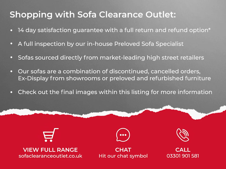 DFS The Lorella 4 Seater Fabric Sofa in Grey