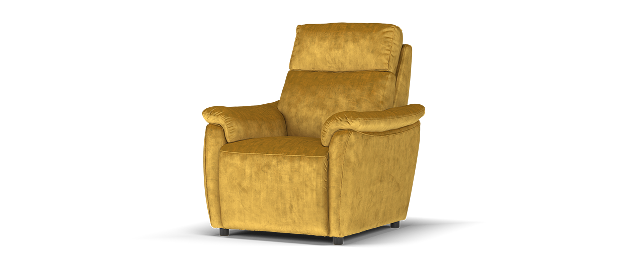 Sofology Parker Fabric Chair in Heritage Velvet Saffron