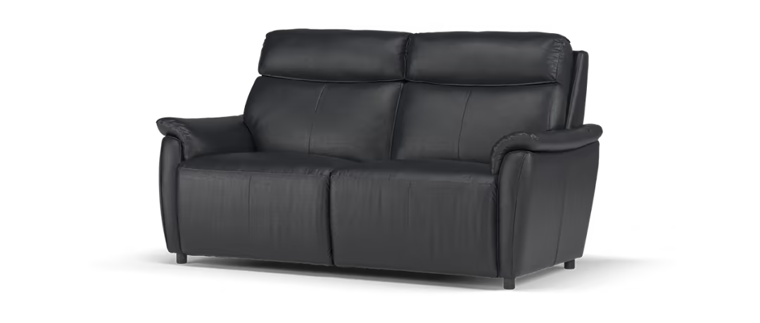Sofology Parker Leather 2.5 Seater in  Navy