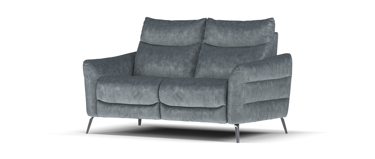 Sofology The Renato Fabric 2 Seater in Heritage Velvet Granite