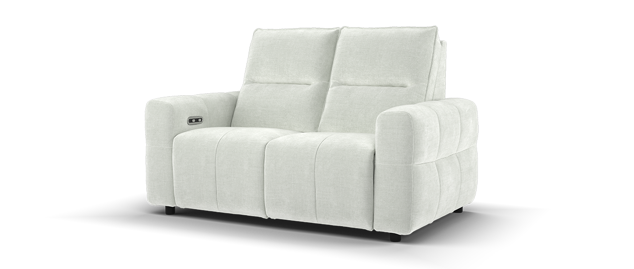 Sofology Sanctuary Fabric Recliner 2 Seater in  Stone