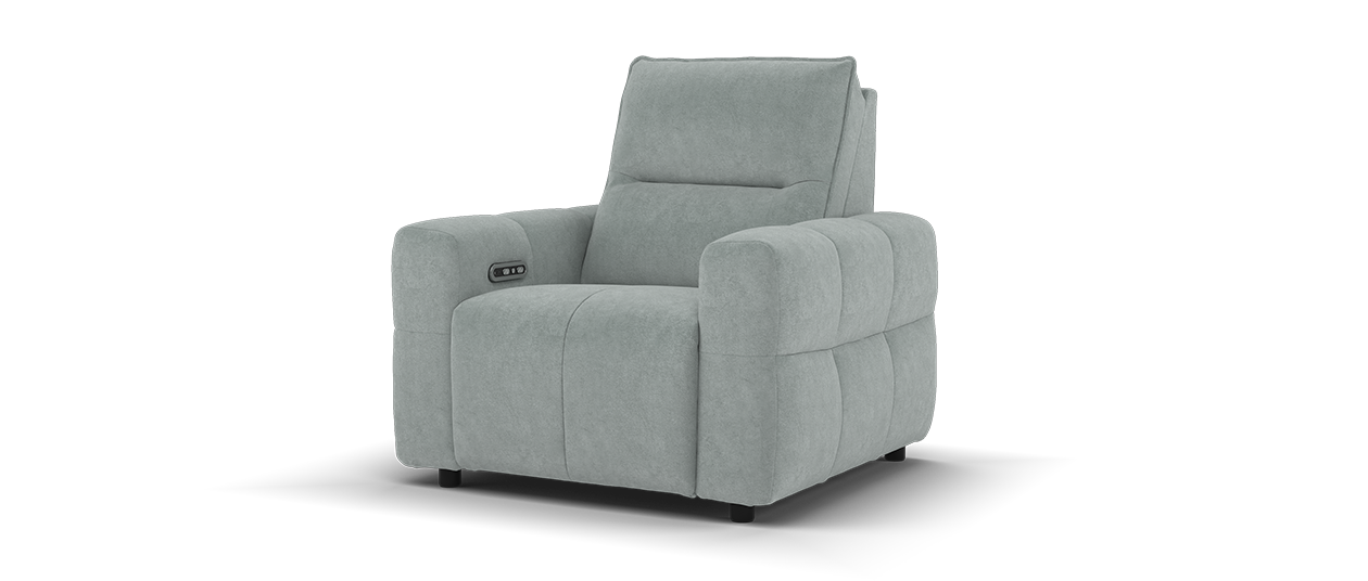 Sofology Sanctuary  Fabric Recliner Chair in  Seafoam