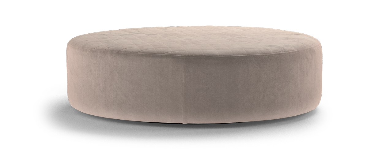 Sofology Shimmer Designer Footstool In Plush Pebble Mix