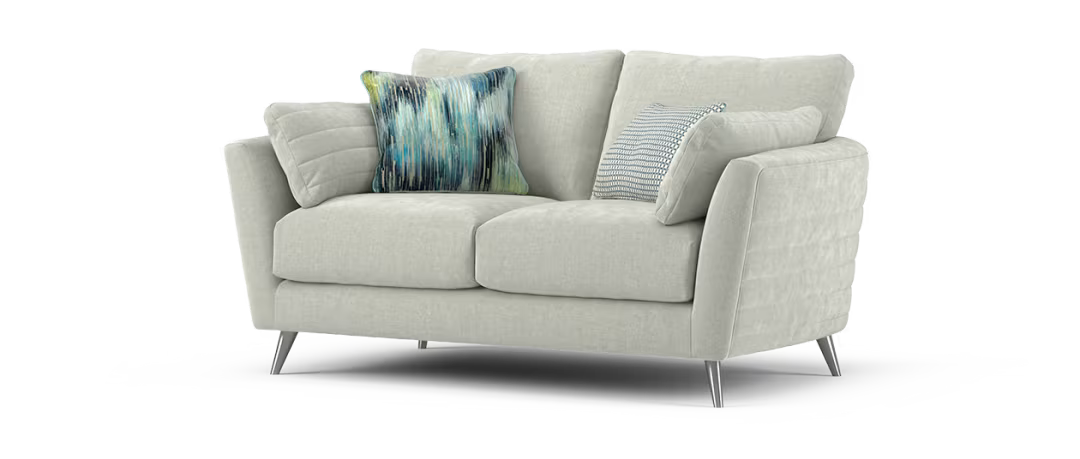 Sofology Sapporo Fabric 2 Seater in Smoke Mix