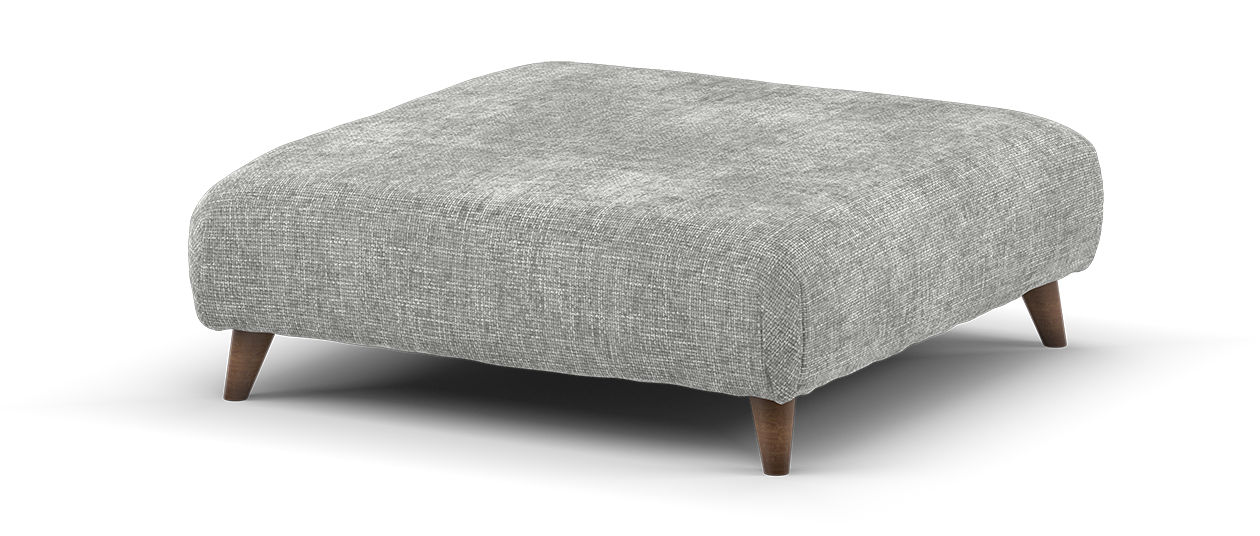 Sofology Scintillate Fabric Footstool in Cream All Over