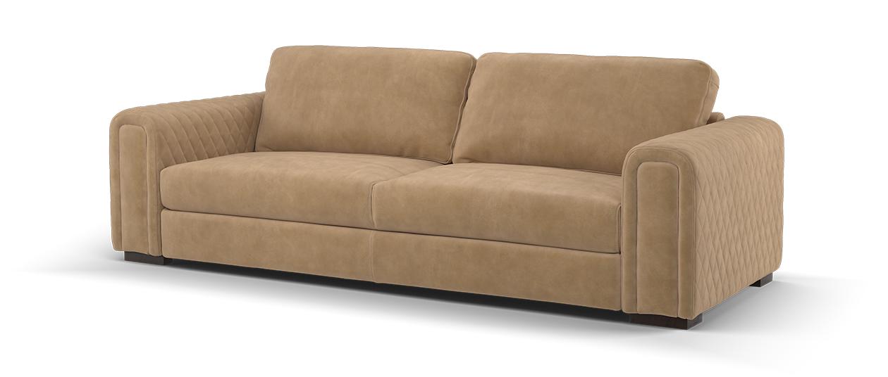 Sofology The Firenze Leather 4 Seater in Tan