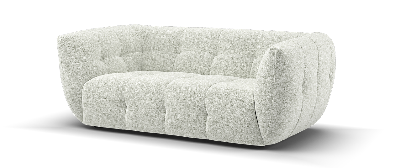 Sofology The Lunar Fabric 2 Seater in Moonstone