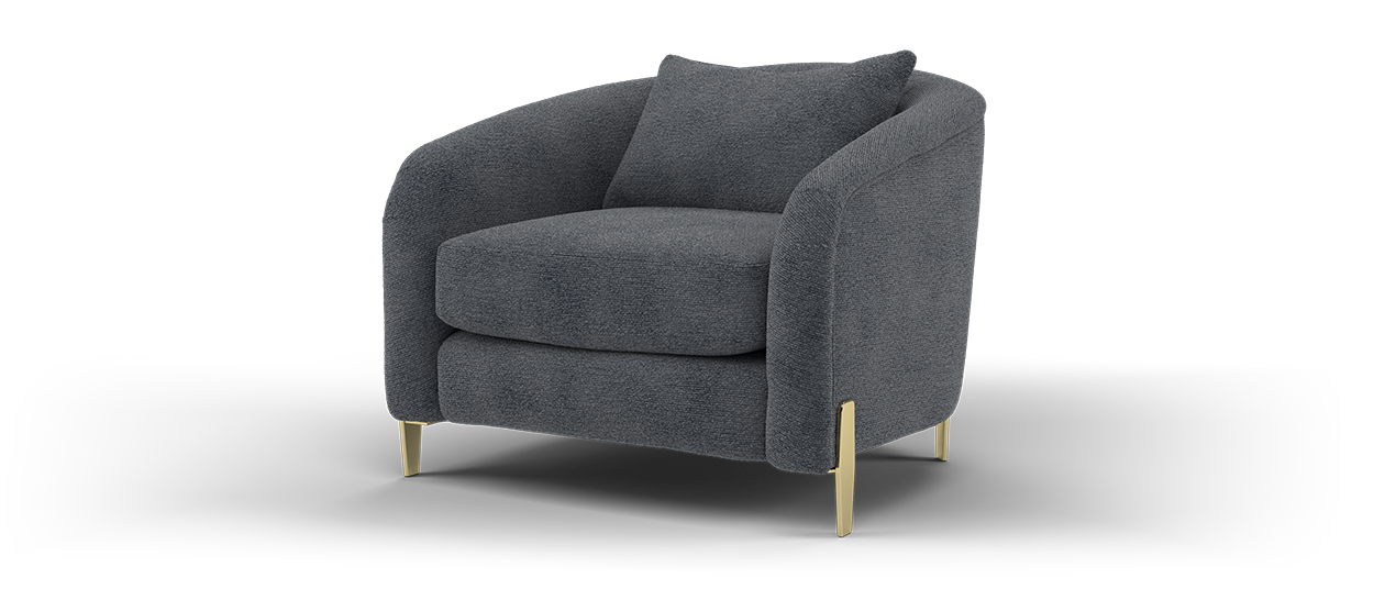 Sofology The Westwood Accent Chair in Anthracite All Over