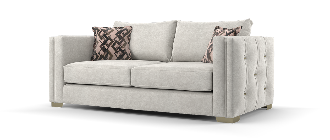 Sofology Titan Fabric 3 Seater Lifestyle Marbled Stone