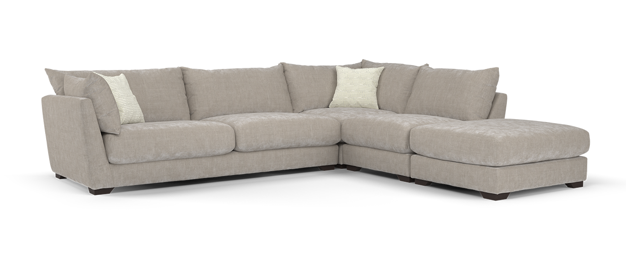 Sofology Tallulah 3 Corner 1 Terminal in Soft Chenille Wicker Mix