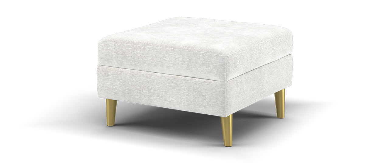 Sofology The Hackney Fabric Footstool in Mist All Over
