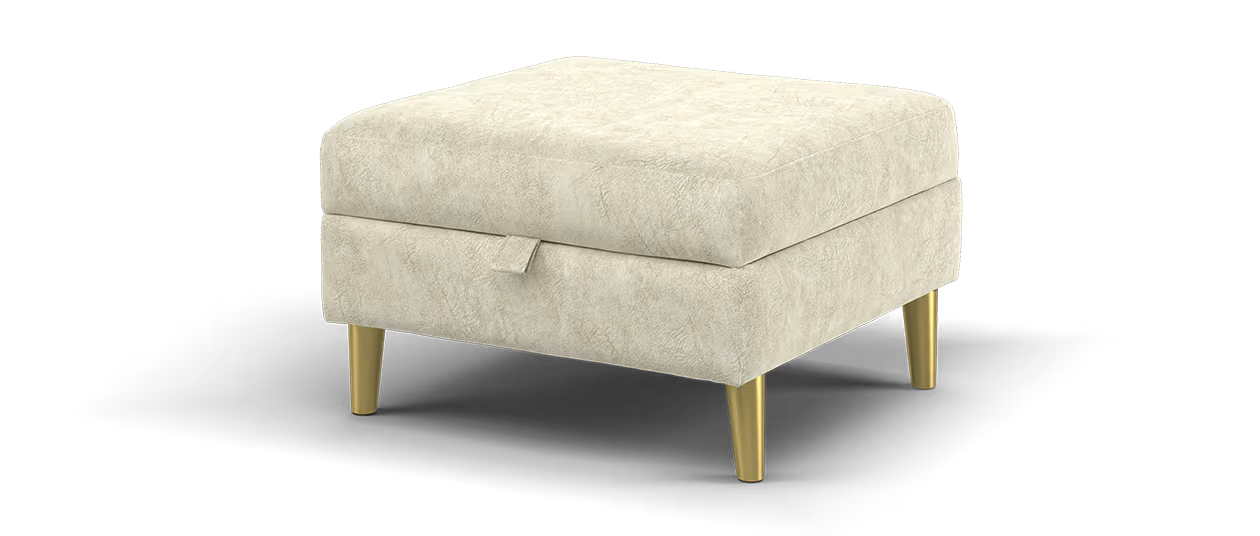 Sofology The Hackney Fabric Storage Footstool in Marble All Over