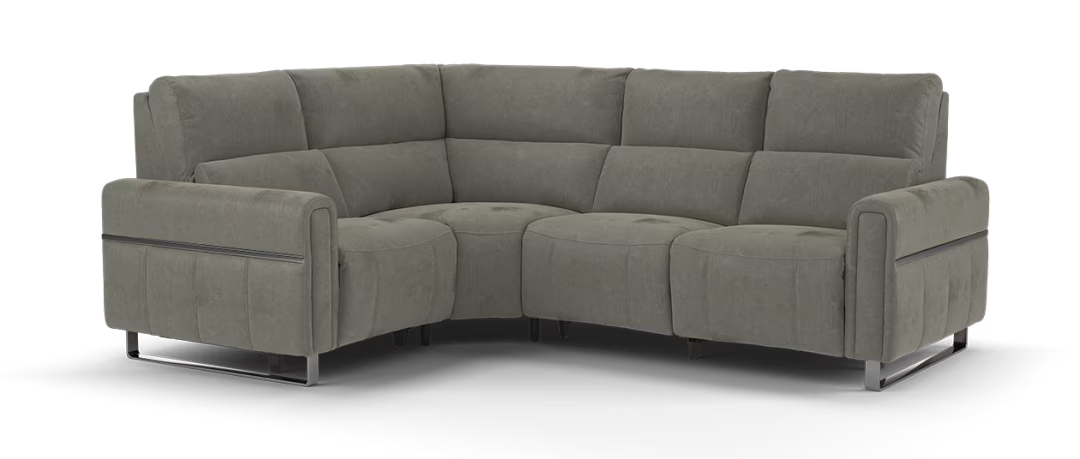 Sofology The Ravello Fabric Recliner 1 Corner 2 in Mocha