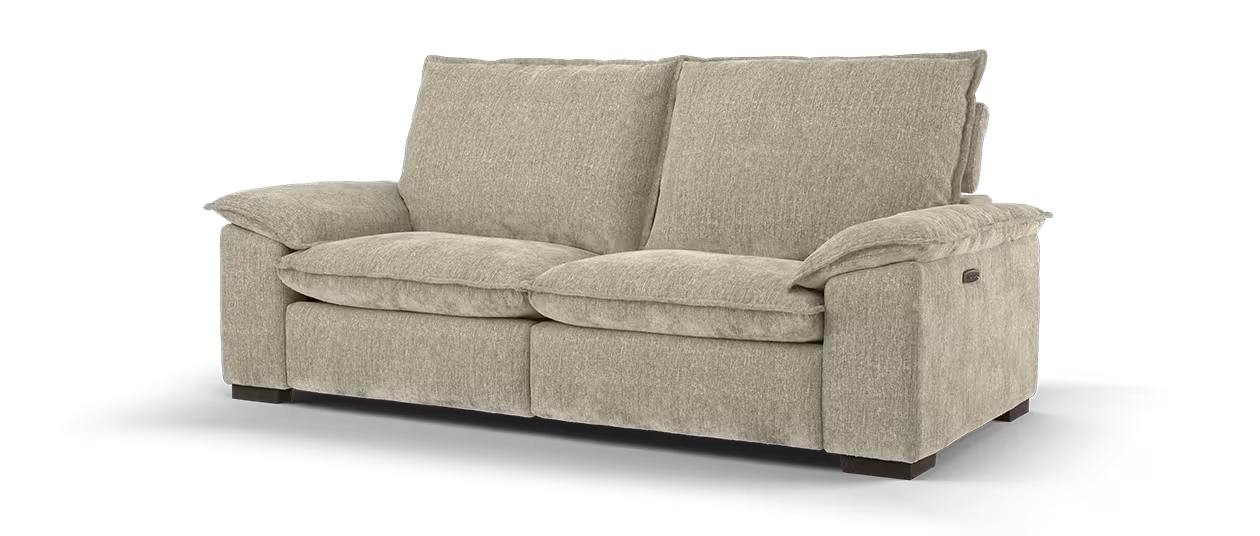 Sofology Embrace Fabric Recliner 2.5 Seater in Linen