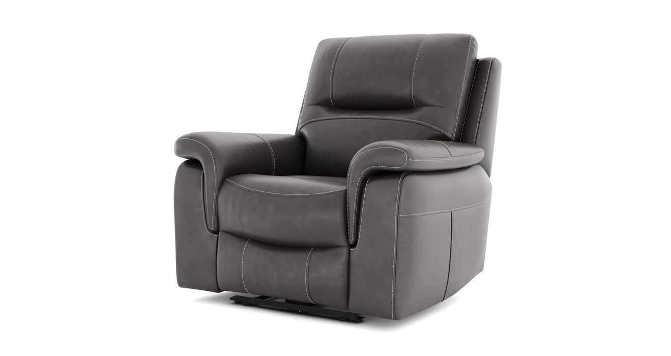 DFS Evander Fabric Recliner Chair in Grey