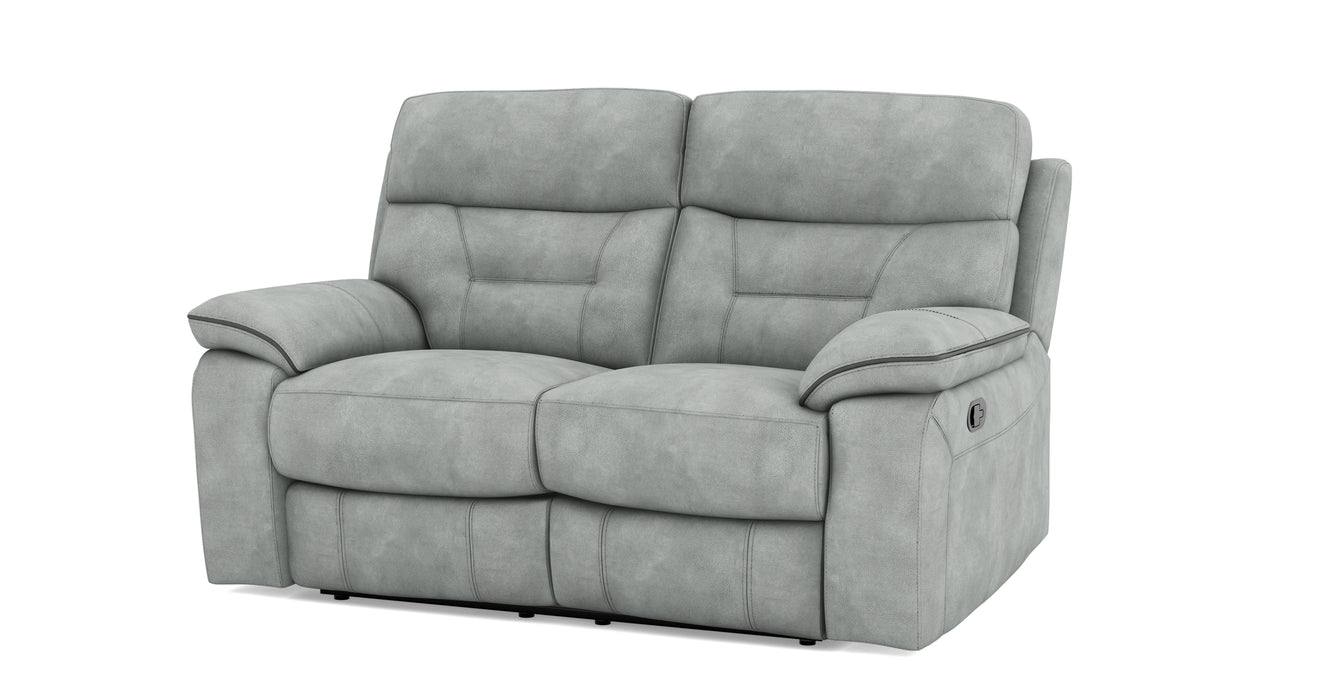 DFS  Foster 2 Seater Fabric Power Recliner in Frost
