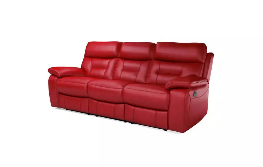 DFS Foster Leather 3 Seater Power Recliner