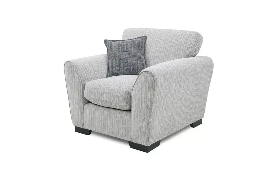 DFS Horbury Fabric Chair in Steel/Grey Mix