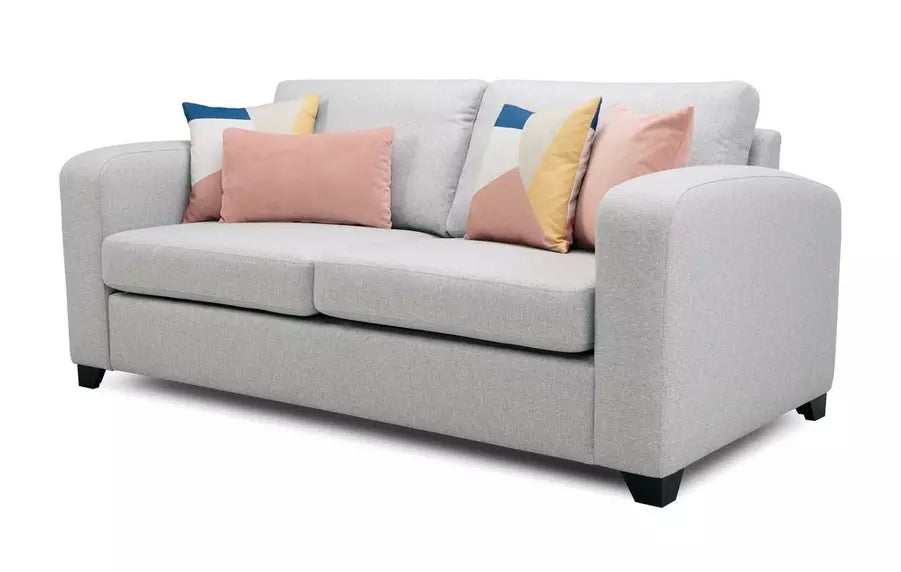 DFS Layla Fabric 3 Seater Sofabed in Silver