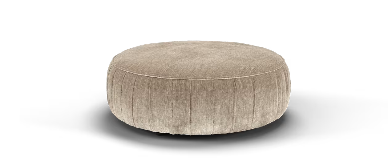 Sofology Lustre Fabric Designer Footstool in Fawn All Over