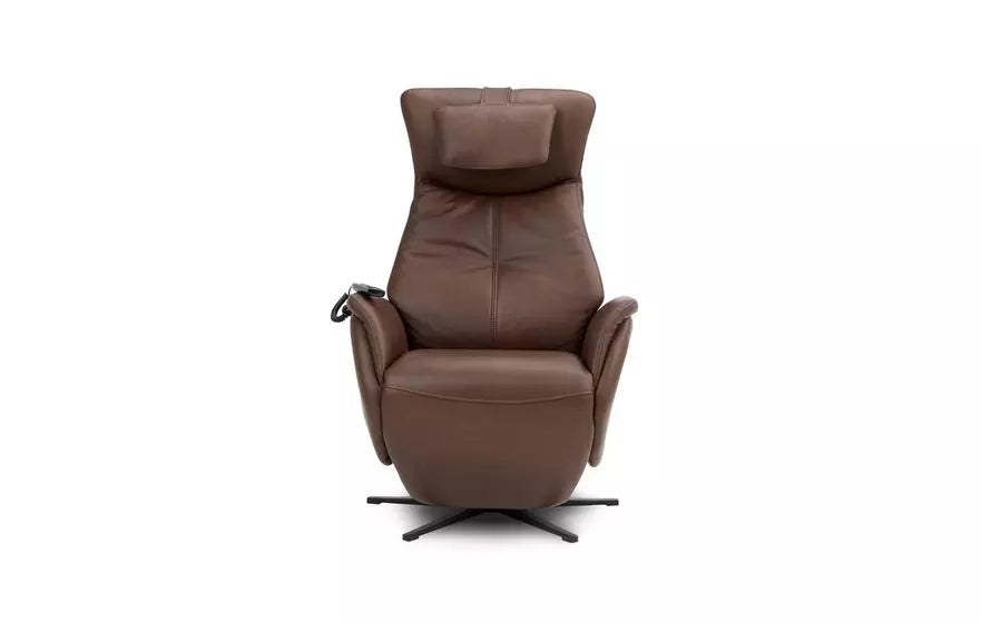 DFS Luxford Express Chair Power Rise & Recliner in Chestnut