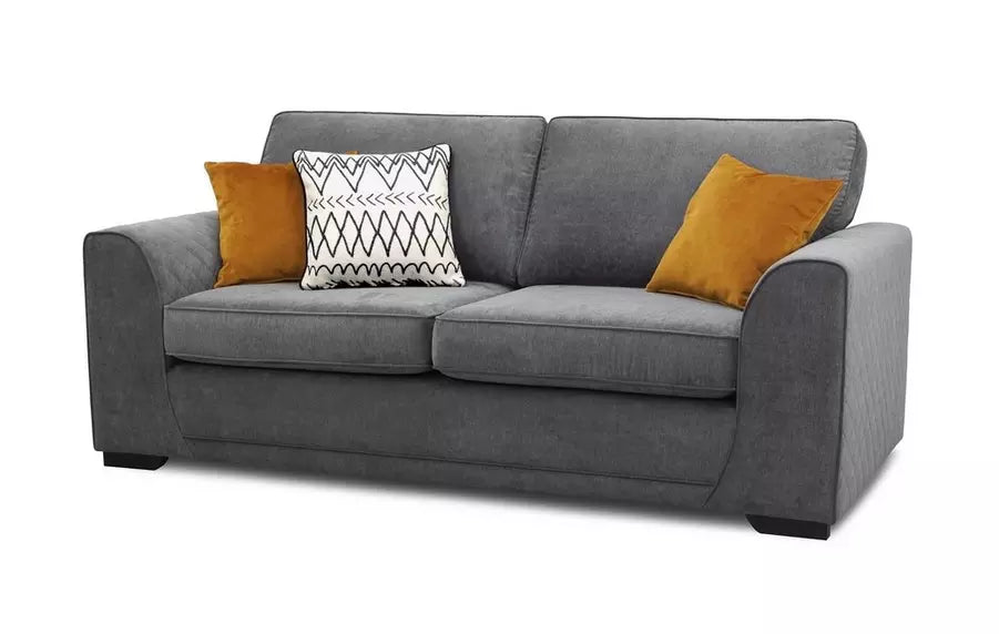 DFS Orka 3 Seater Fabric Sofa in Graphite