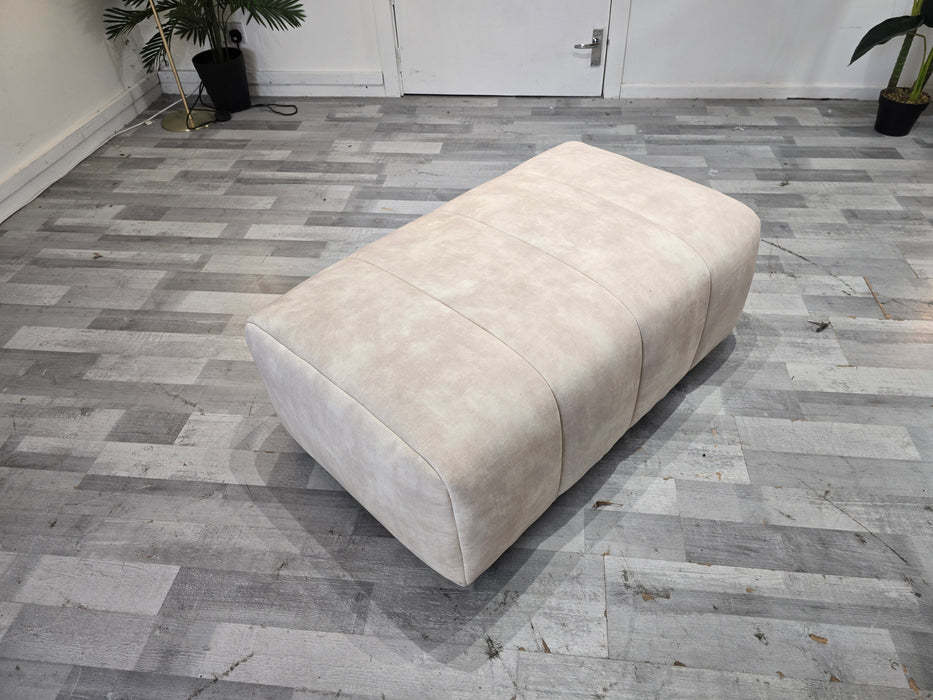 Emperor Bench Footstool - Fabric - Lucerne Ivory All Over