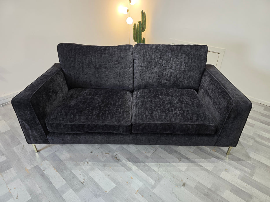 Rococo 3 Seater - Fabric Sofa - Rococo Verbier Black Mix