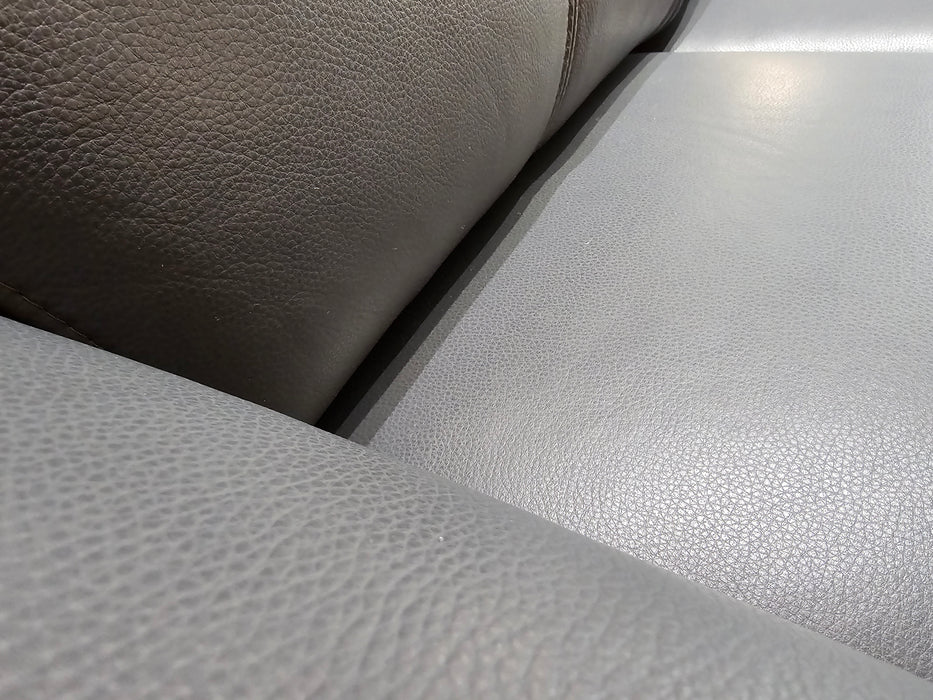 Benz 2 Seater - Trusty Sheen Leather Lavender Grey