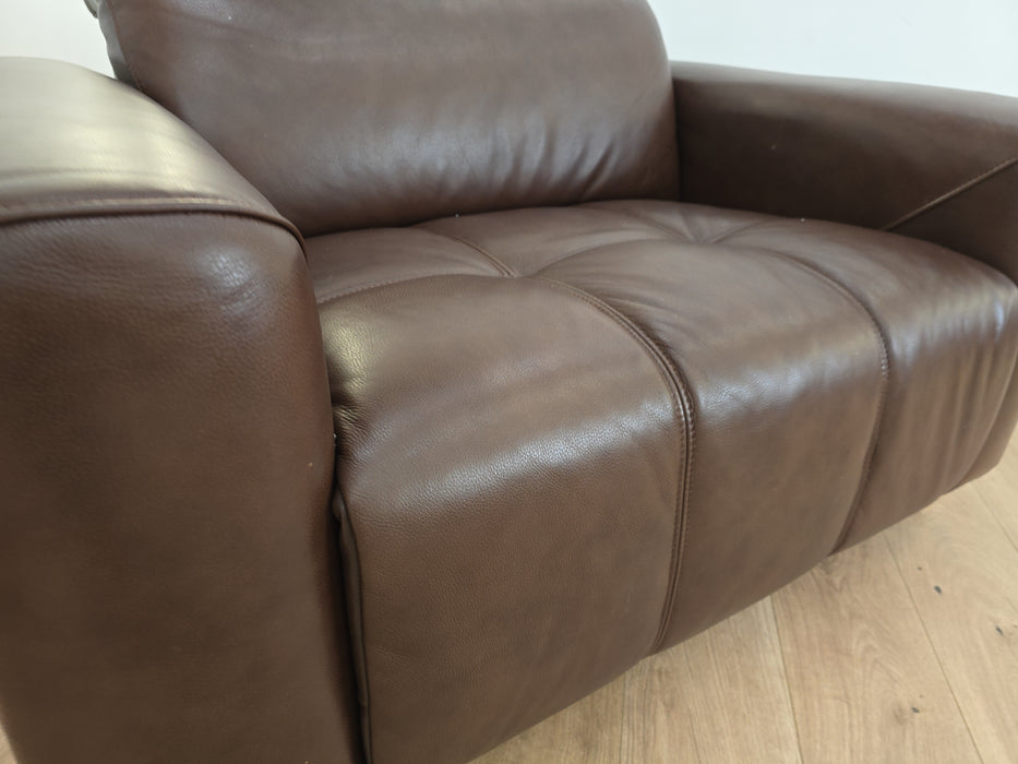 Marvella - Leather Chair - Chocolate