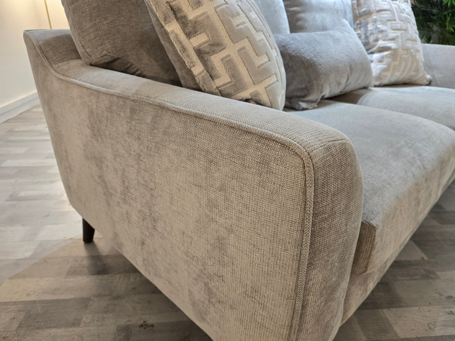 Mayfair 2 Seater -	Linen Look Chenille Grey/Silver Mix