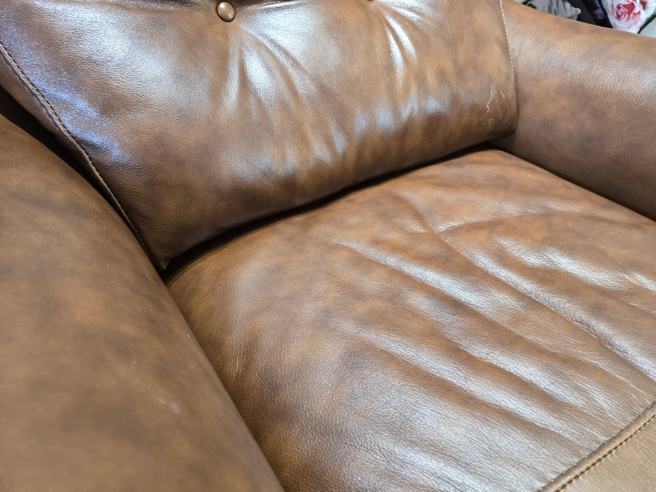 Cordelia 1 Seater - Leather Chair - Alaska Whiskey