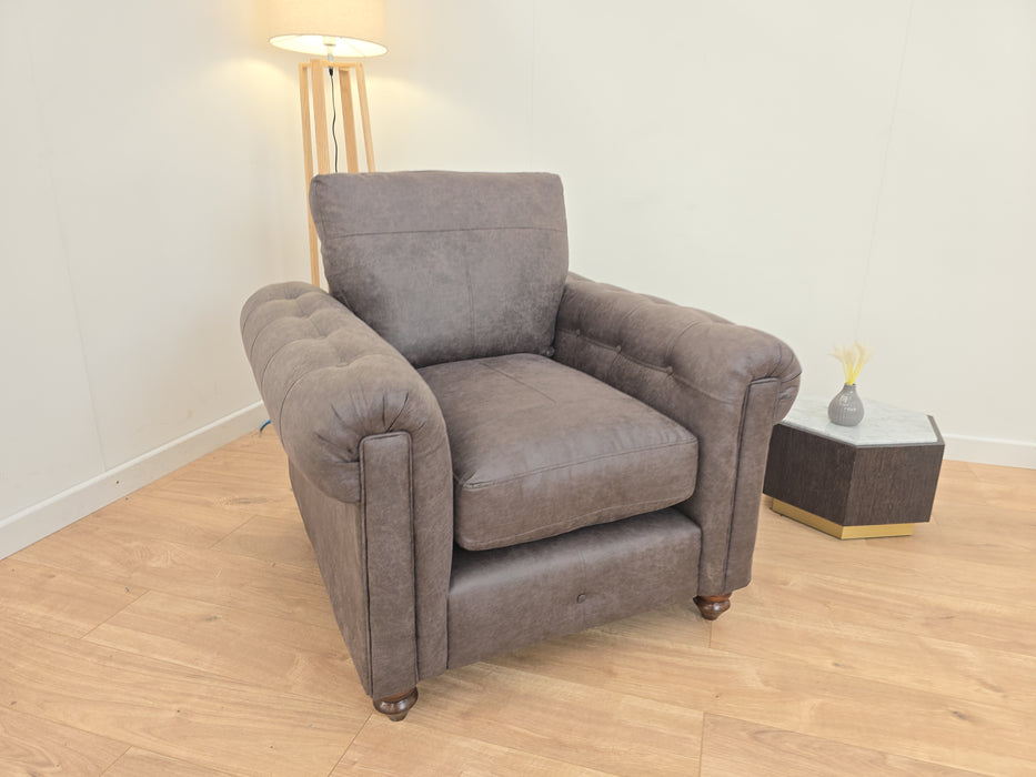 Hepworth Chair - Fabric- Grey Combination