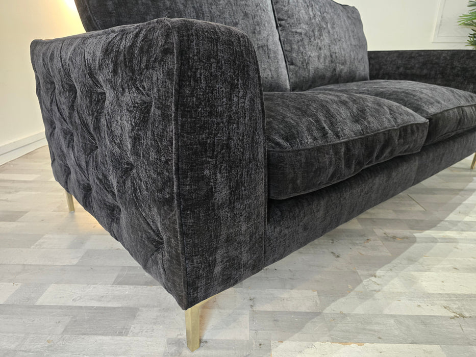 Rococo 3 Seater - Fabric Sofa - Rococo Verbier Black Mix