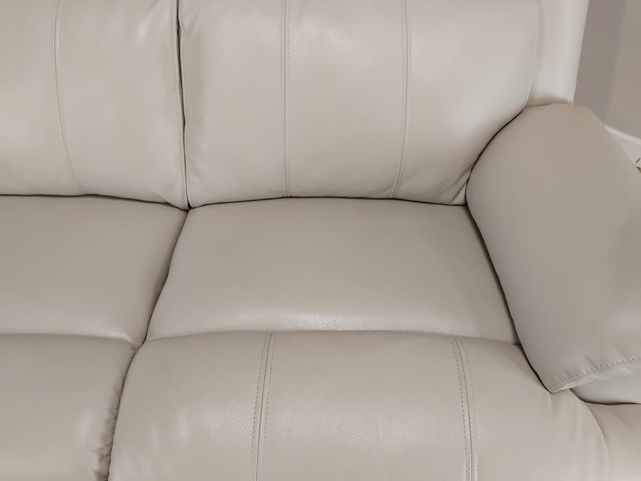 Sofology Gracie Leather 3 Seater in Trusty Sheen Bone China