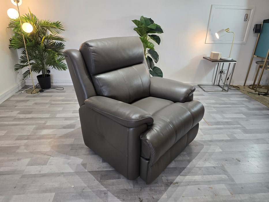 Gracie 1 Seater - Trusty Sheen Leather Storm